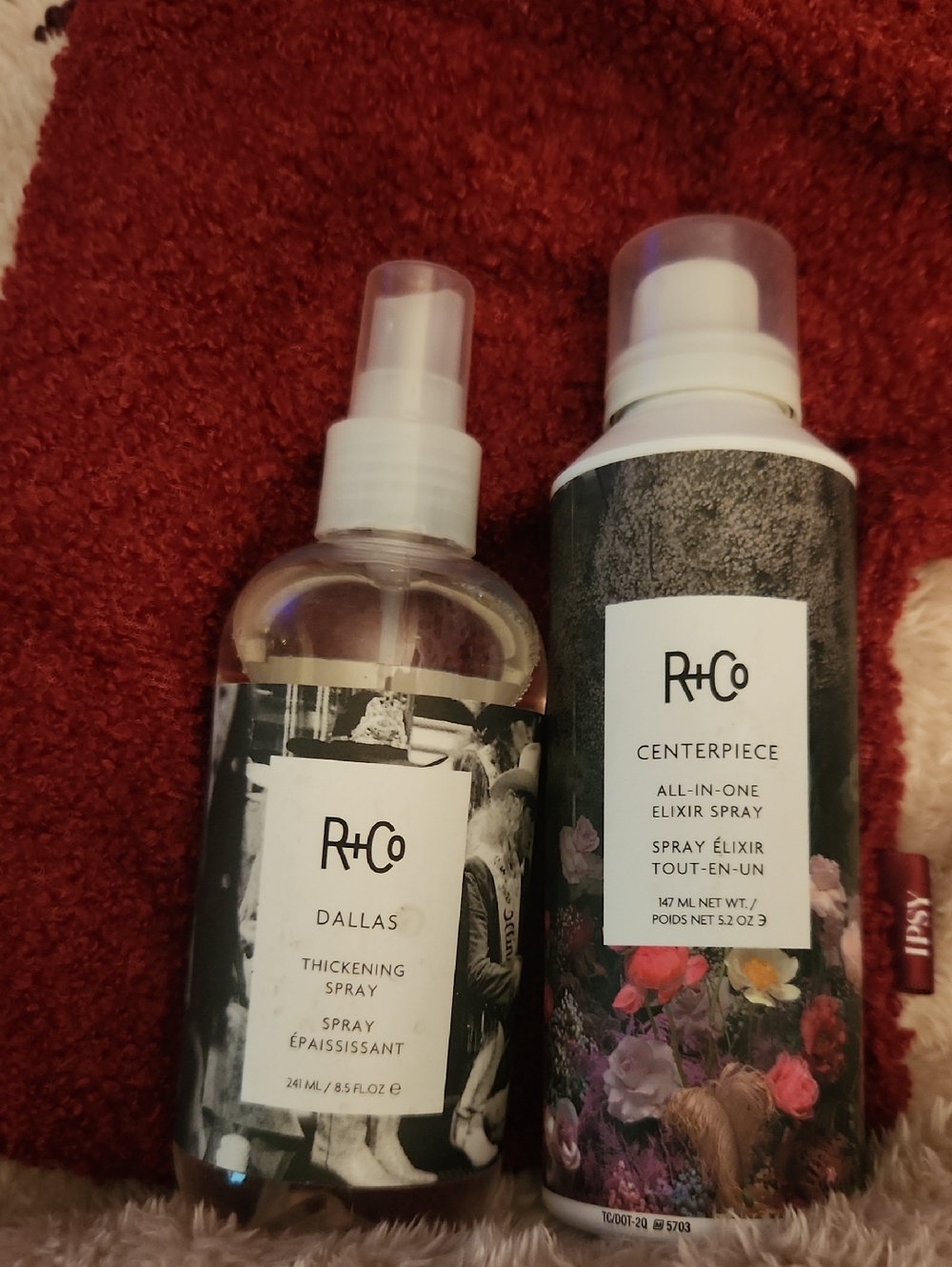 R+Co Duo: White & Black Label Spray Set with Floral Accents